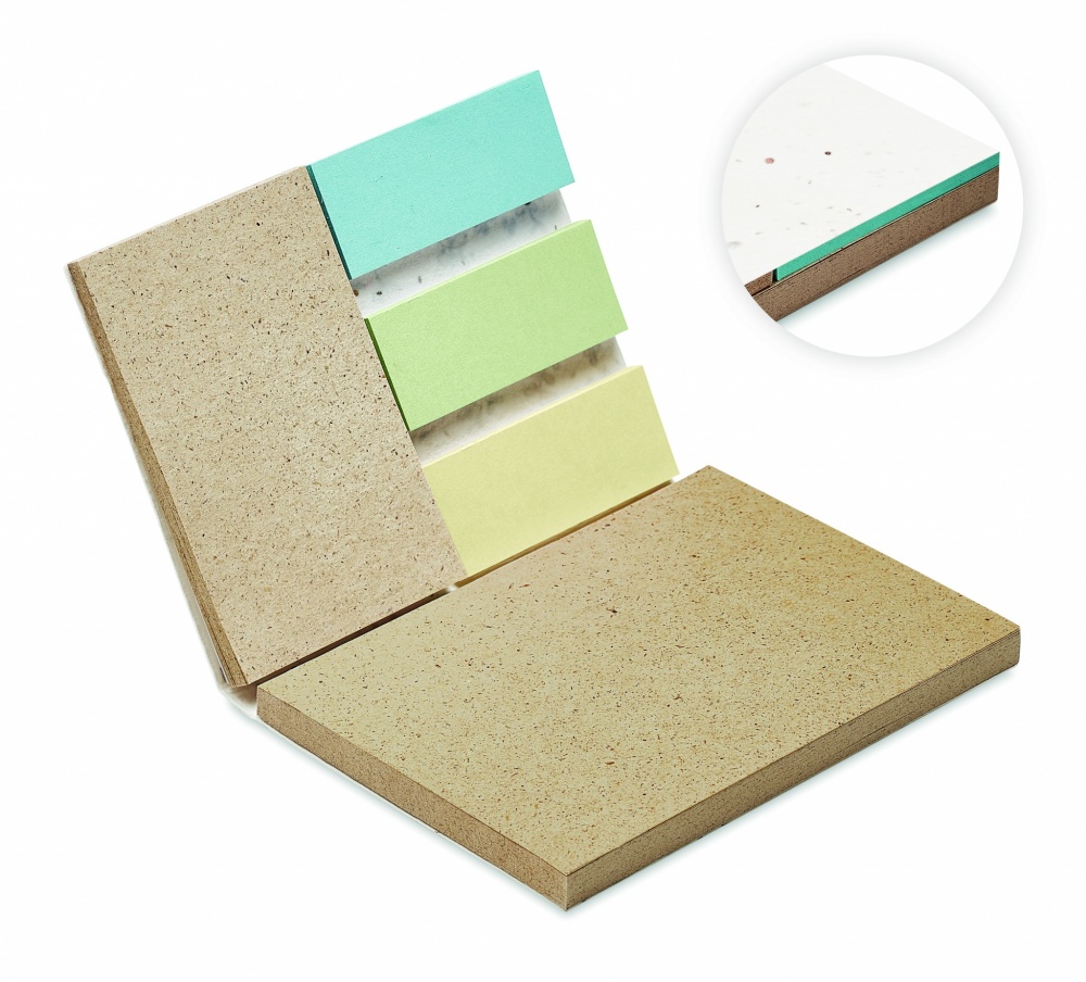 Logotrade business gift image of: Grass/seed paper memo pad